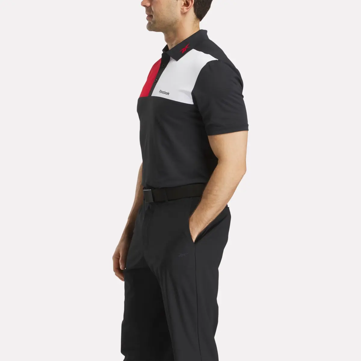 Men’s Colorblock Bonded Collar Polo Shirt