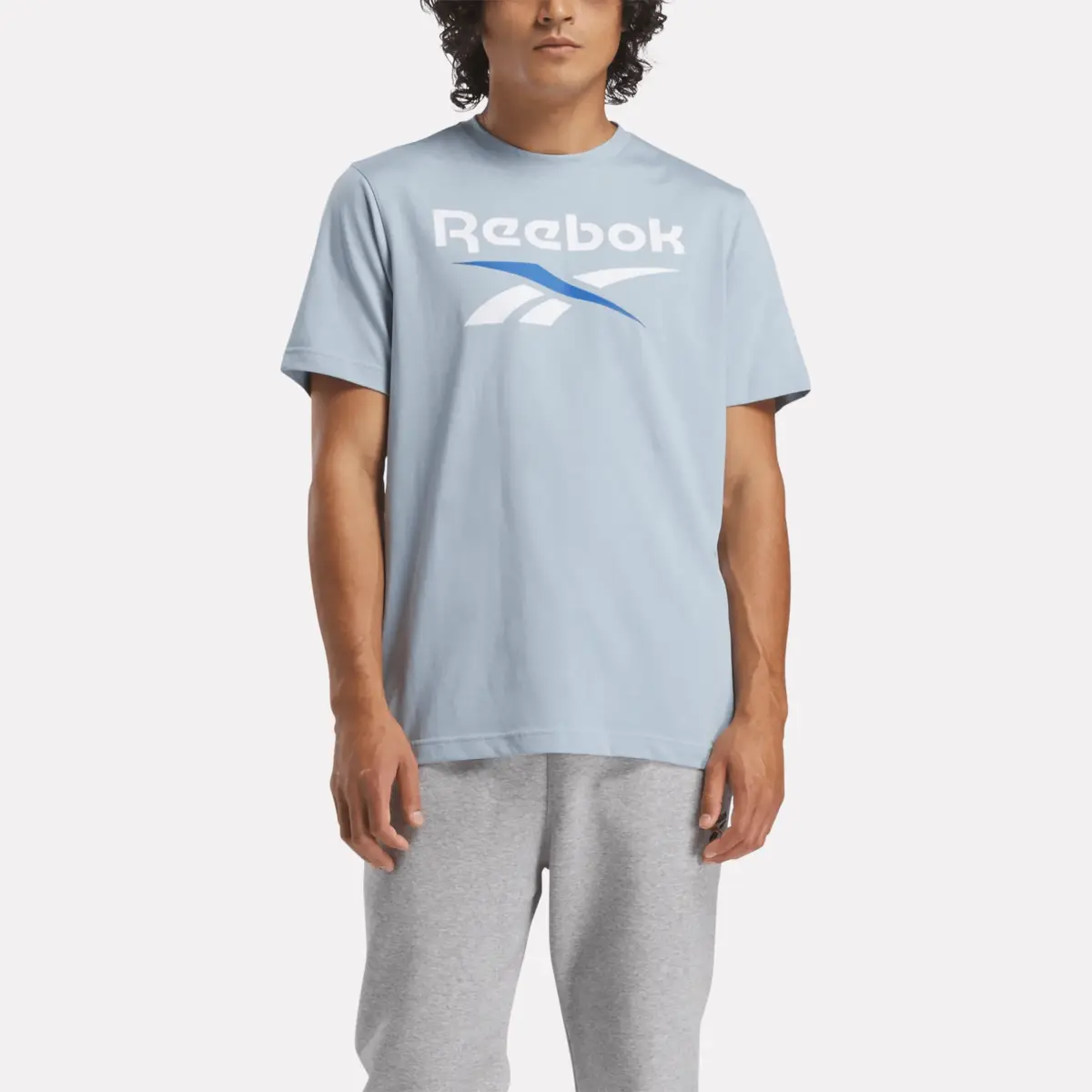 Men’s Reebok Identity Big Stacked Logo T-Shirt Men’s Reebok Identity Big Stacked Logo T-Shirt
