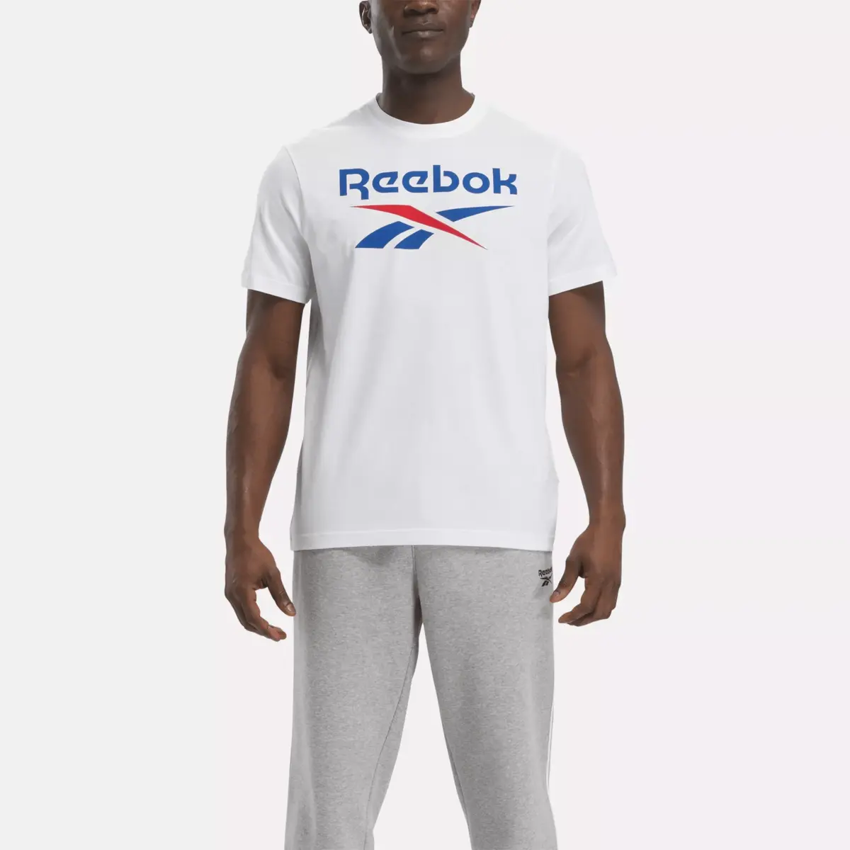Men’s Reebok Identity Big Stacked Logo T-Shirt Men’s Reebok Identity Big Stacked Logo T-Shirt