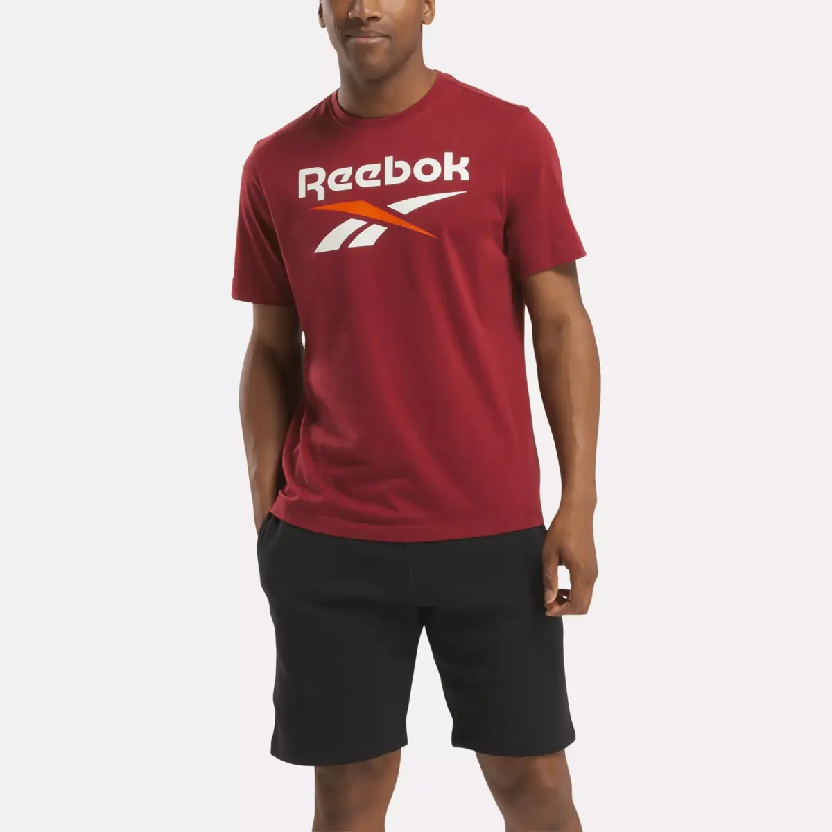 Men’s Reebok Identity Big Stacked Logo T-Shirt