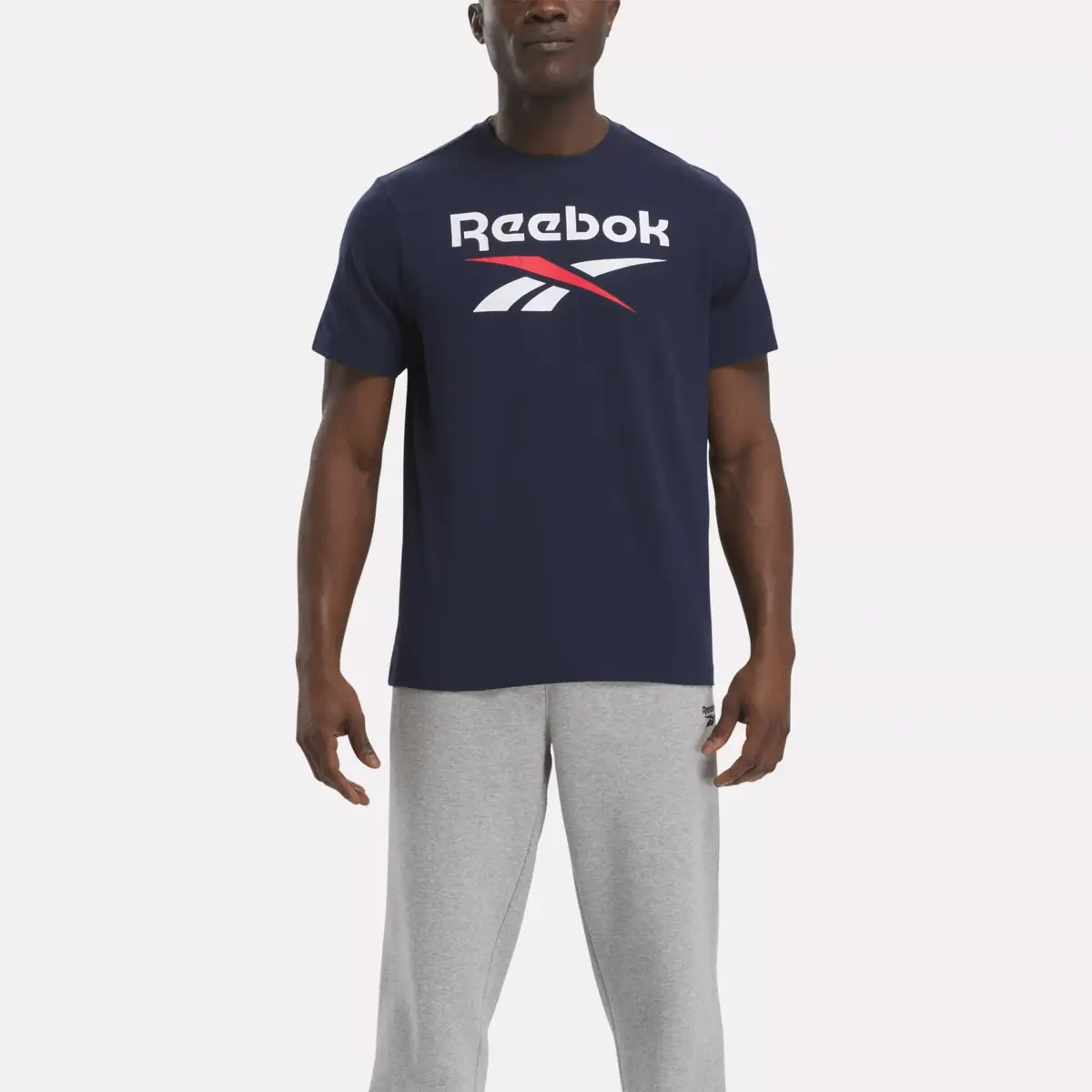 Men’s Reebok Identity Big Stacked Logo T-Shirt