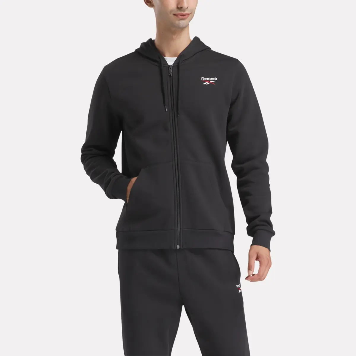 Men’s Reebok Identity Small Logo Fleece Full-Zip Hoodie