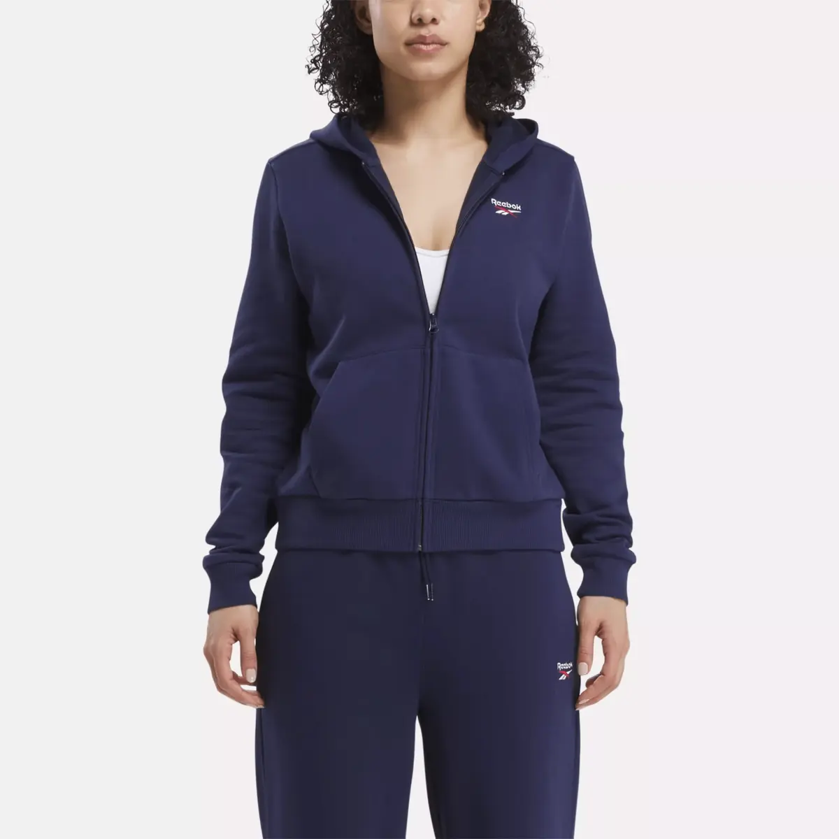 Women’s Reebok Identity Small Logo Fleece Full-Zip Hoodie