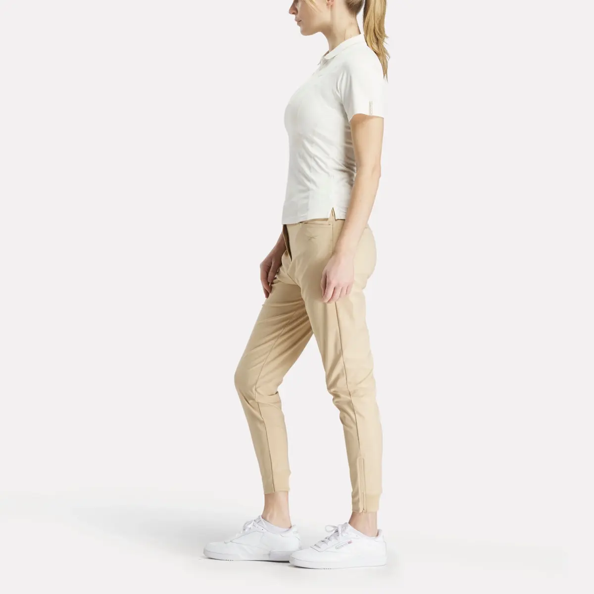 Women’s Short Sleeve Zip Bodycon Golf Polo Shirt